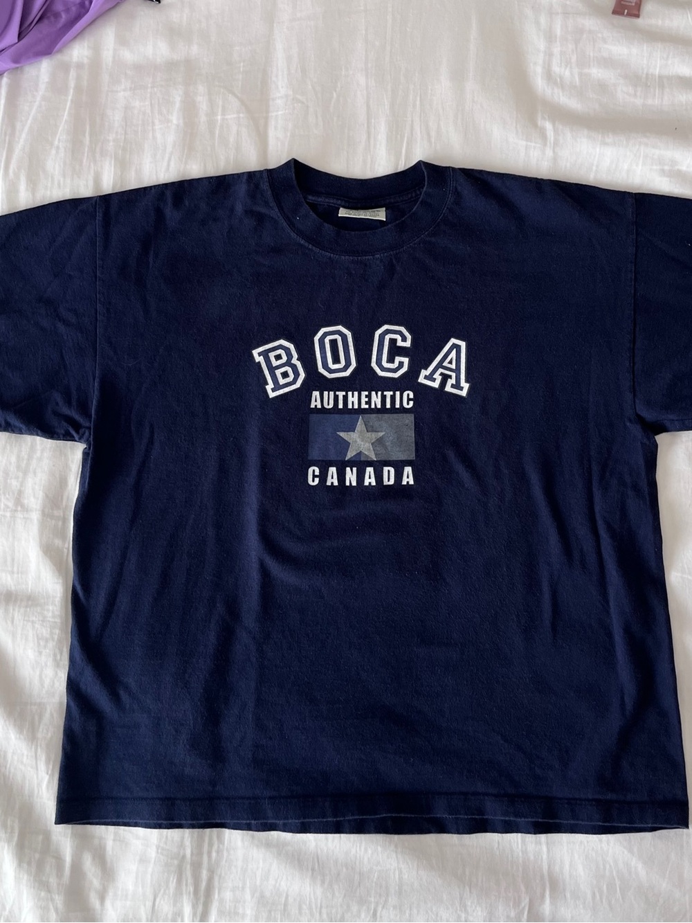 Boca Vintage Navy Men’s Graphic T-Shirt